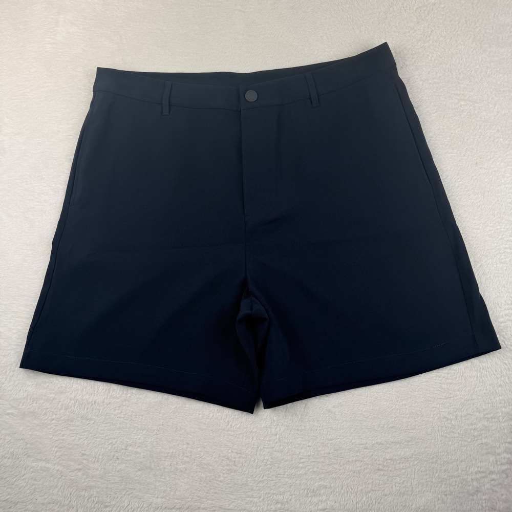 Armani‎ Exchange Shorts Mens 36 Navy Blue Tailored Flat Front Chino